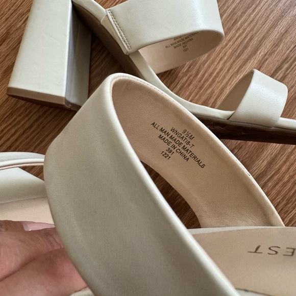 Nine West 2 Strap Block Heel Sandals - Picture 4 of 6